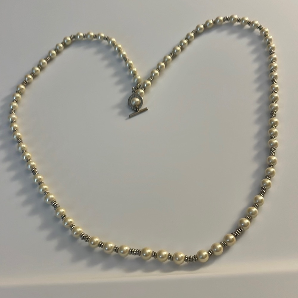 Chaps Pearl and beaded long necklace.